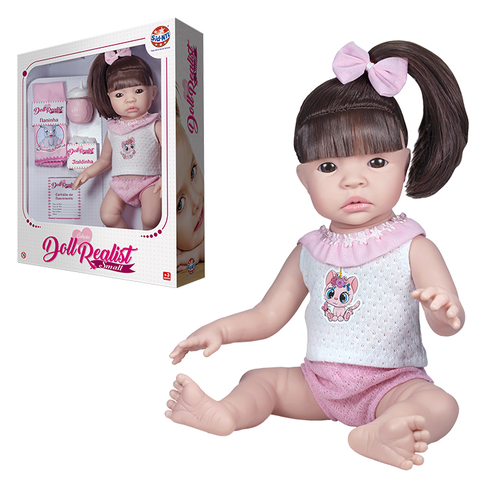 Boneca Small Doll Realist C/cabelo 37cm