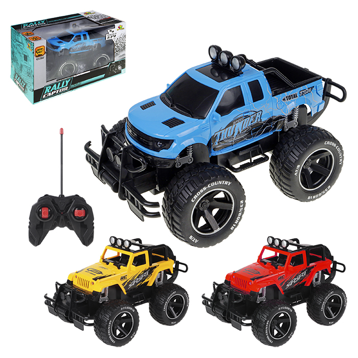 CARRO RALLY CAPTOR CONTROLE REMOTO 7 FUNCOES ARTBRINK 1:14 BAT. RECARREGAVEL