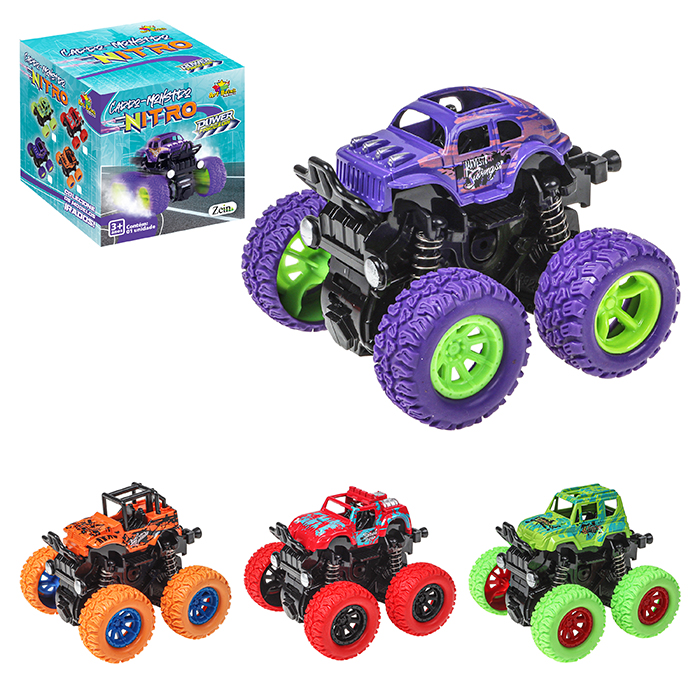 Brinquedo Super Picape Extreme Monster Truck Amarela 38cm