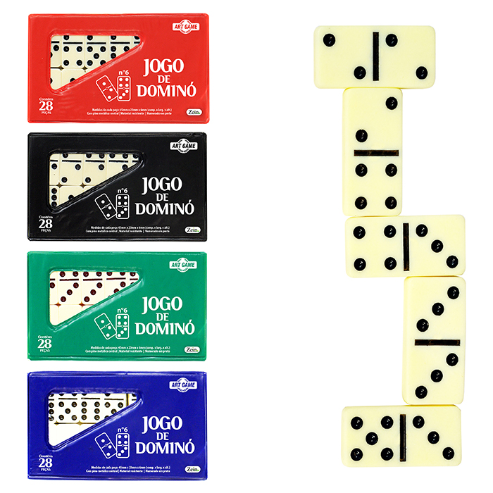 Domino No Estojo 6mm (4,5x2,3x6mm)
