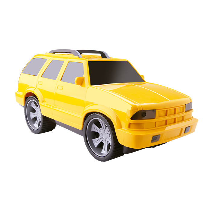 Brinquedo carro blazer diecast de metal, boneco com veículos
