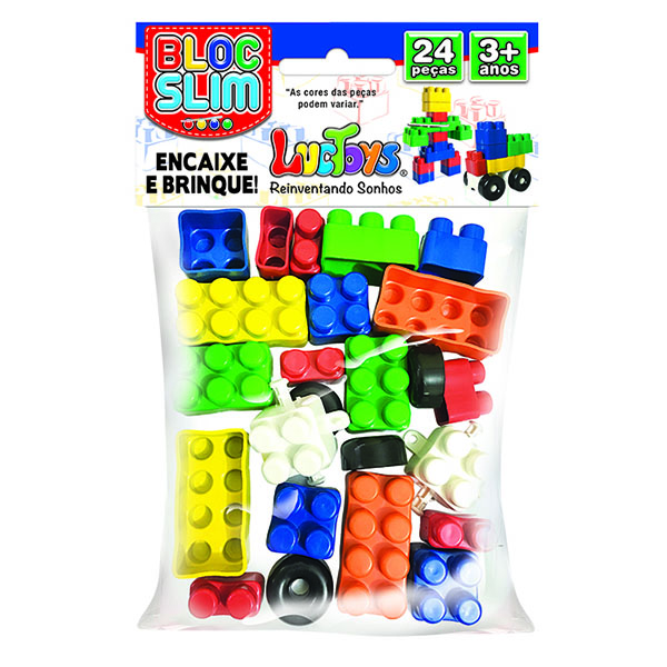 BLOCO DE MONTAR C/24 PCS SOLAPA REF 0002