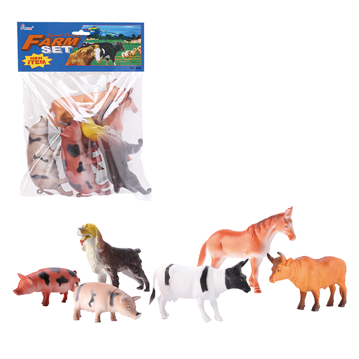 Bonecos de Animais da Fazenda - Diversão com jogo do bichinho