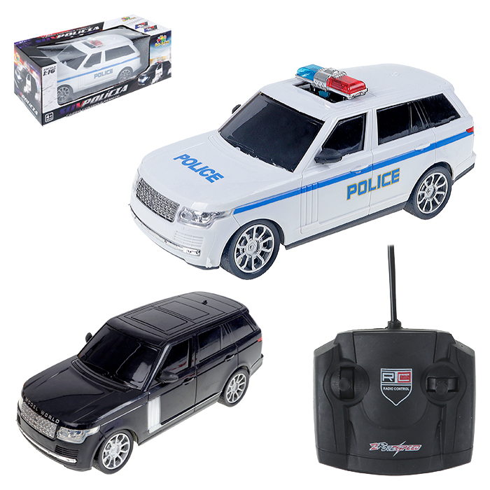 CARRO SUV POLICIA CONTROLE REMOTO 7 FUNCOES ARTBRINK 1:16