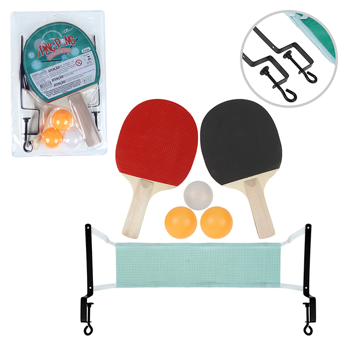 KIT PING PONG COM REDE E BOLINHAS