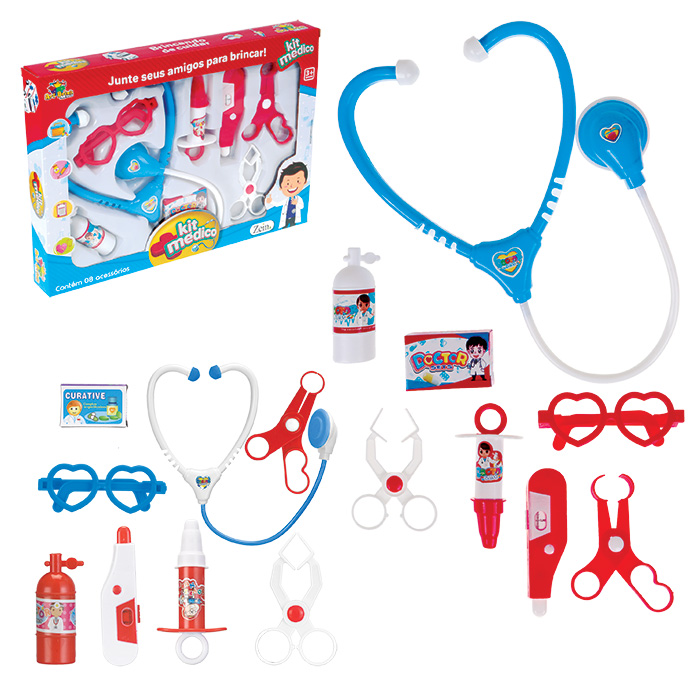 Kit Medico 8 Pcs Na Caixa