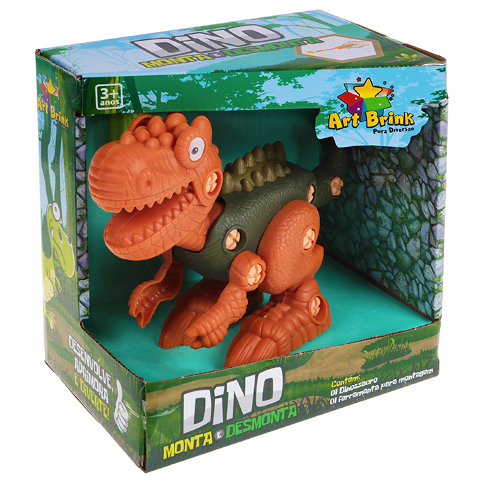 Dinossauro Monta Desmonta Dino Brinquedo Infantil T-Rex Dino Robo De Montar  Com Ferramenta Coleção : : Brinquedos e Jogos