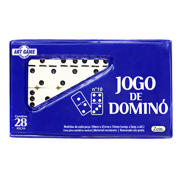 Kit Jogo De Dominó 28 Peças + Estojo Art Game - Compre Agora