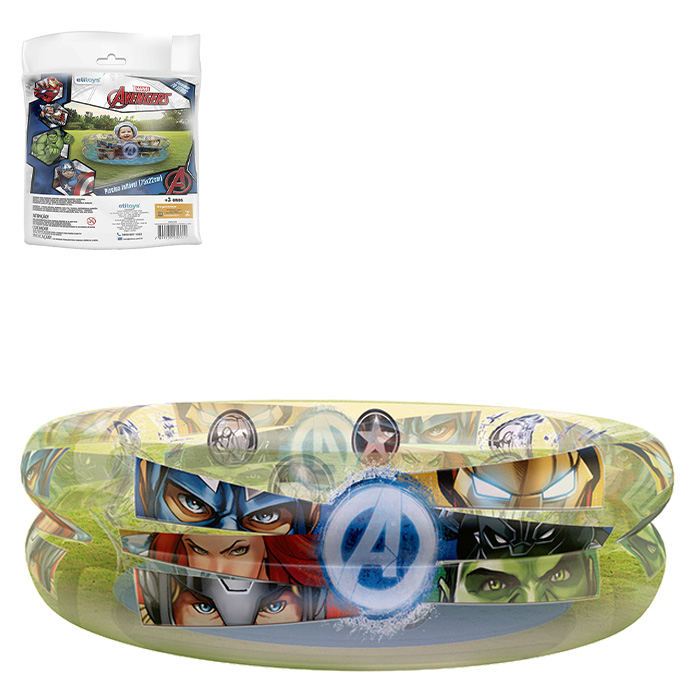PISCINA INFLAVEL 2 ANEIS AVENGERS 70L RE
